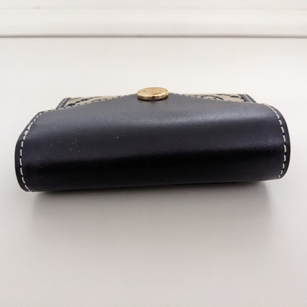 Tory Burch Black and Cream Wallet - Picture 4 of 14